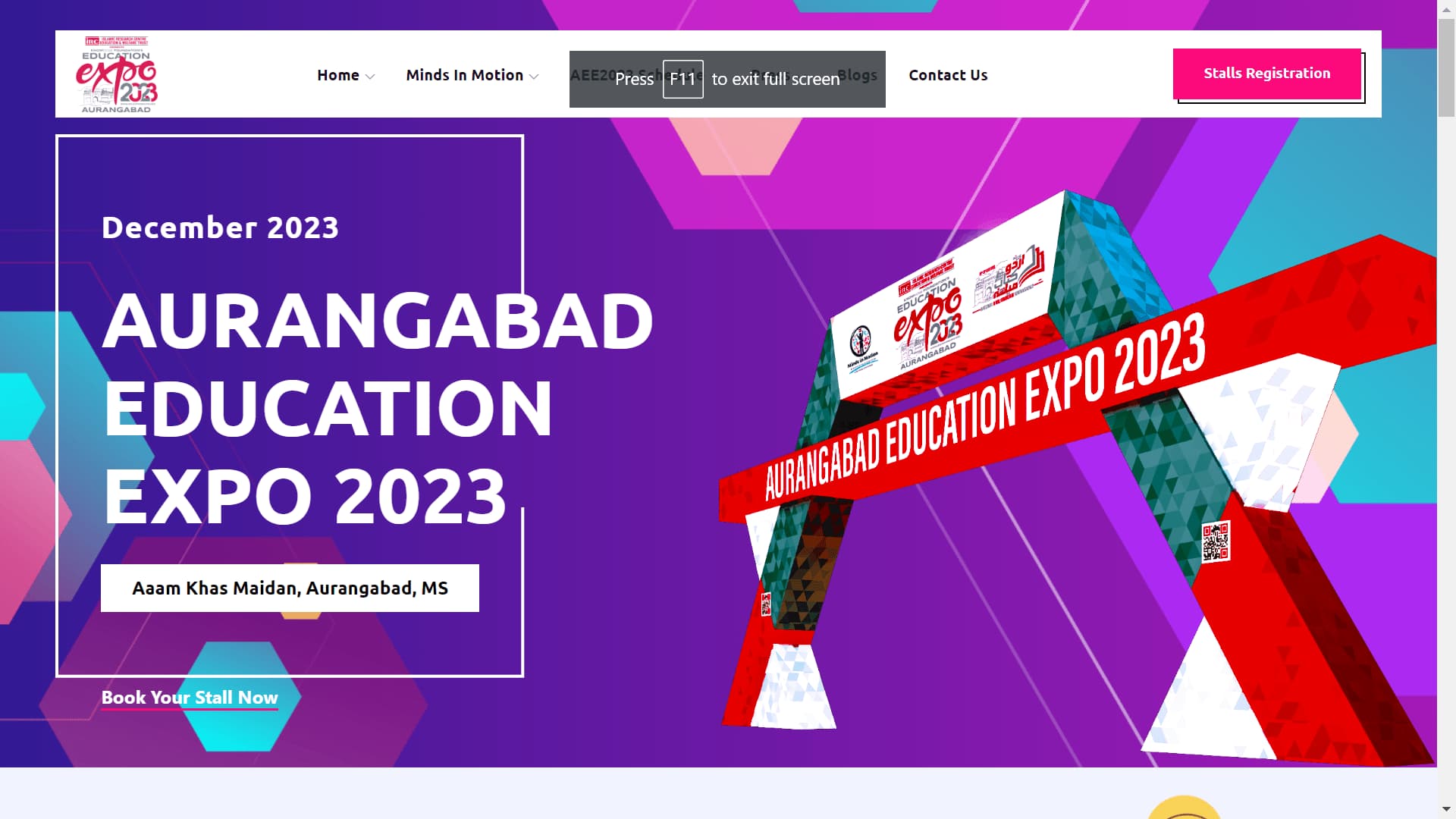 Aurangabad Education Expo Website