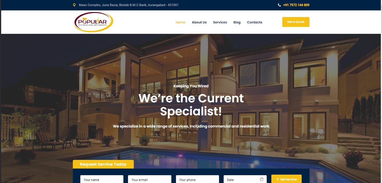 Popular Electrical & Security Services.